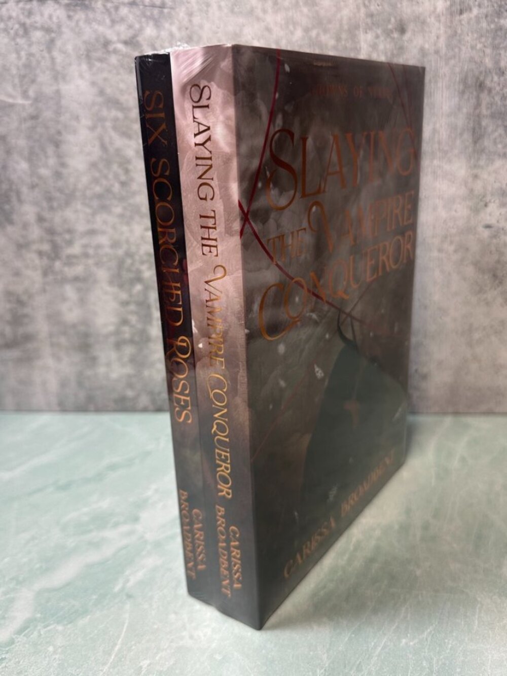 Sealed Bookish Box Crowns of Nyaxia Novellas slaying the vampire conqueror